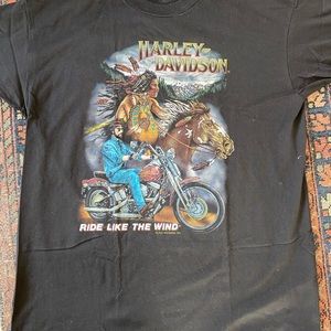 Vintage 1990s Harley Davidson Biker Tee Single Stitch